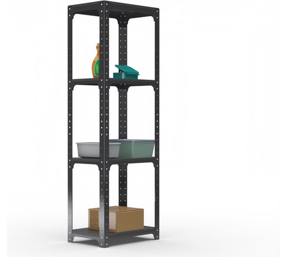 Стеллаж ООО Металекс Kit Comfort 2000х400х600 4-е полки (Серый) / 202821