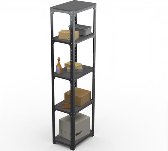 Стеллаж ООО Металекс Kit Comfort 1800х500х600 5-ть полок (Серый) / 202816