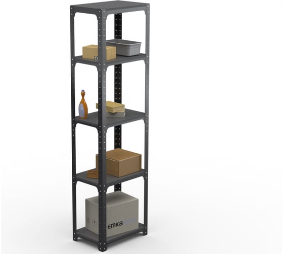 Стеллаж ООО Металекс Kit Comfort 1800х500х600 5-ть полок (Серый) / 202816