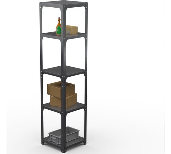 Стеллаж ООО Металекс Kit Comfort 2000х500х500 5-ть полок (Серый) / 202824