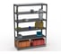 Стеллаж ООО Металекс Kit Comfort 2400х1400х300, 6 полок, серый 203141 3