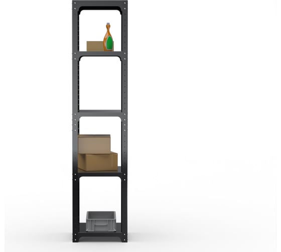 Стеллаж ООО Металекс Kit Comfort 1800х600х600 5-ть полок (чёрный) / 203215