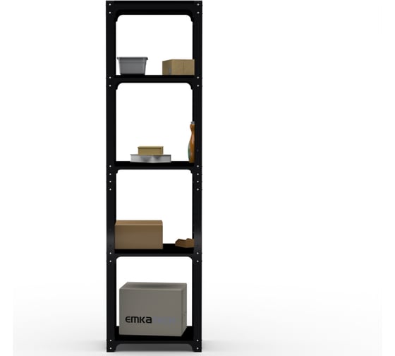 Стеллаж ООО Металекс Kit Comfort 2200х400х500 5-ть полок (чёрный) / 203240