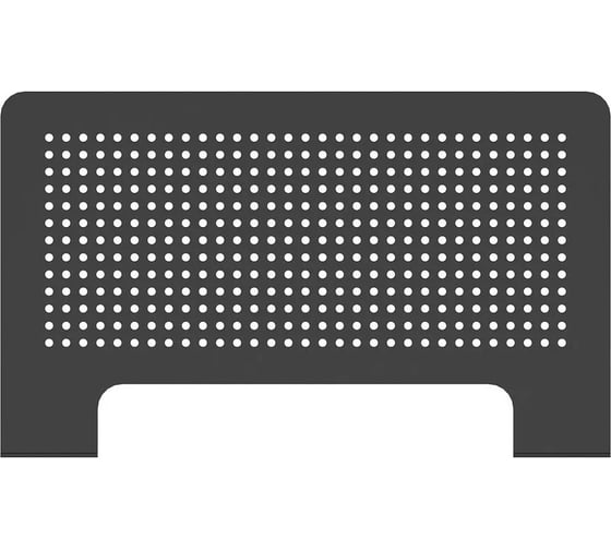 Полка черная металлическая PALITRA TECHNOLOGY 25х12 см, оригинал, 2 мм, перфорация 53023-250-B