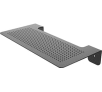 Полка черная металлическая PALITRA TECHNOLOGY 30х12 см, оригинал, 2 мм, перфорация 53023-300-B