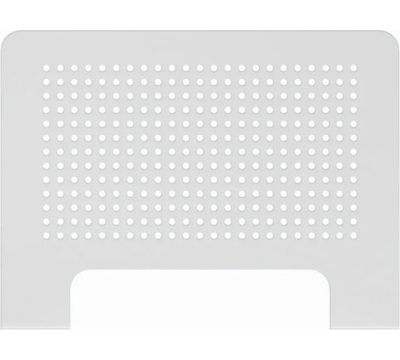 Полка белая металлическая PALITRA TECHNOLOGY 20х12 см, оригинал, 2 мм, перфорация 53023-200-W