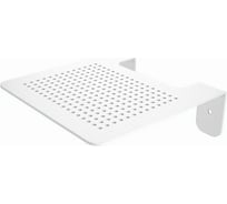 Полка белая металлическая PALITRA TECHNOLOGY 25х12 см, оригинал, 2 мм, перфорация 53023-250-W