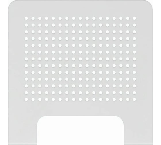 Полка белая металлическая PALITRA TECHNOLOGY 25х12 см, оригинал, 2 мм, перфорация 53023-250-W