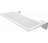 Полка белая металлическая PALITRA TECHNOLOGY 30х12 см, оригинал, 2 мм, перфорация 53023-300-W