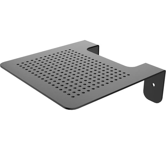Полка настенная прямая PALITRA TECHNOLOGY черная, 15х12х5 см, 1 шт. 53023-150-B