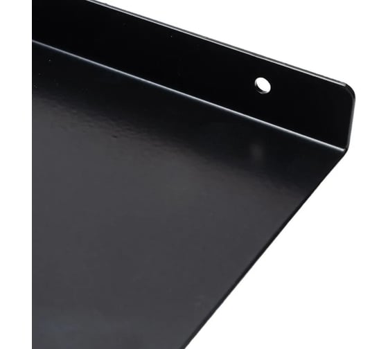 Полка настенная прямая ALITRA TECHNOLOGY черная, металлическая, 80х15 см, 1 шт. P52230-2