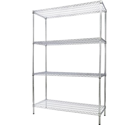 Стеллаж Viatto VA-6045180Strong 6004501800 хромированная сталь, 4 полки-решетки 159195