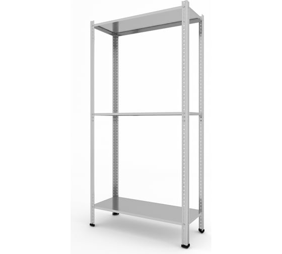Стеллаж Everest Lite-50-30/75/150-3-C разборный оцинкованный STC50/30/75/150/3Zn