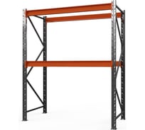 Стеллаж металлический ГТС ОПТИМА 2000x1530x600 мм, 2 яруса, без настила 99-2015360201