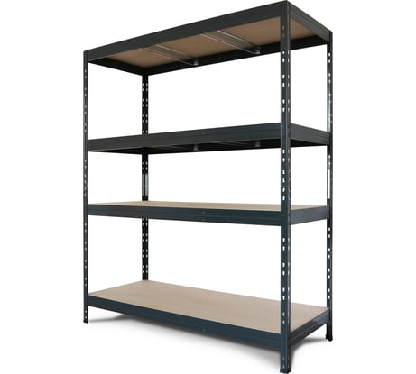 Металлический стеллаж AR SHELVING Rivet 300 180x150x60 см, 4 полки ХДФ TR18S403KHIFD8TCI0