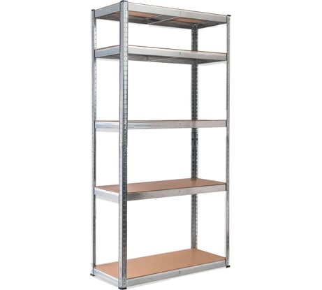 Металлический стеллаж AR SHELVING Stabil S 180х90х40 см, оцинкованный, 5 полок МДФ TS18500/07ZG00
