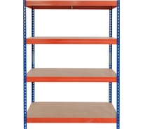 Металлический стеллаж AR SHELVING  Rivet Stabil L 192x120x50 см, 4 полки ХДФ TR18S402KJFEJ4TCI0