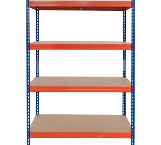 Металлический стеллаж AR SHELVING  Rivet Stabil L 192x120x50 см, 4 полки ХДФ TR18S402KJFEJ4TCI0