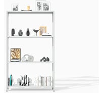 Стеллаж металлический ГТС Упаковка ТС Лайт 2000x1000x300 составные стойки. Полки: 4 шт, металл. 99-20001003