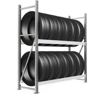 Стеллаж для колес, шин и дисков IRONMEBEL Optimus Pro, h-1500x1200x500, 2 яруса M-КШД1500х1200х500