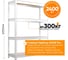 Стеллаж IRONMEBEL Optimus Hook Pro RAL7035 2000x1500x600, 4 яруса M-СГРФ2000х1500х600х4 2