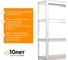 Стеллаж IRONMEBEL Optimus Hook Pro RAL7035 2000x1500x600, 4 яруса M-СГРФ2000х1500х600х4 3