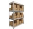 Стеллаж IRONMEBEL Optimus Hook Pro RAL7035 2000x1500x600, 4 яруса M-СГРФ2000х1500х600х4 8
