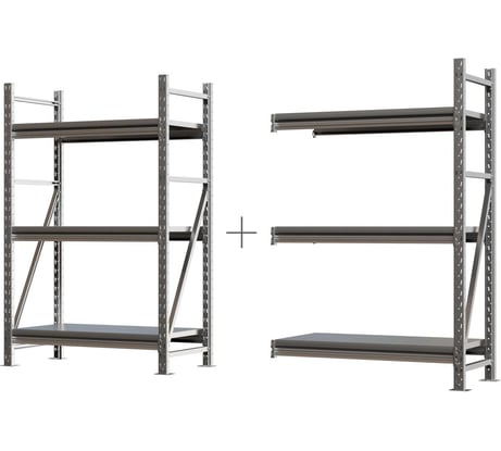 Система хранения IRONMEBEL optimus pro h-1500 zn, 3 яруса, 2600x400 мм M-ССГР1500ОЦ2600400