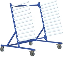 Стеллаж для автостекол мобильный МеталлКарт cf46