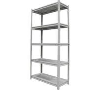 Стеллаж металлический безболтовой разборный Garnelle 1830x900x400 мм, 5 полок, нагрузка на полку 170 кг GR-JO2 RAL7035(светло-серый)