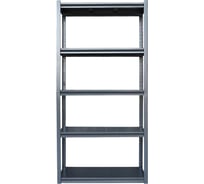 Стеллаж металлический безболтовой разборный Garnelle 1830x900x400 мм, 5 полок, нагрузка на полку 170 кг GR-JO2 RAL7024 (графит)