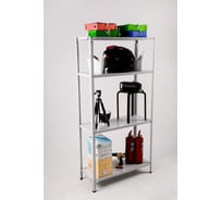 Стеллаж ООО ФУРАМА СТФЛ 1500х1000х500 мм, 4 полки, серый СТФЛ151050-4