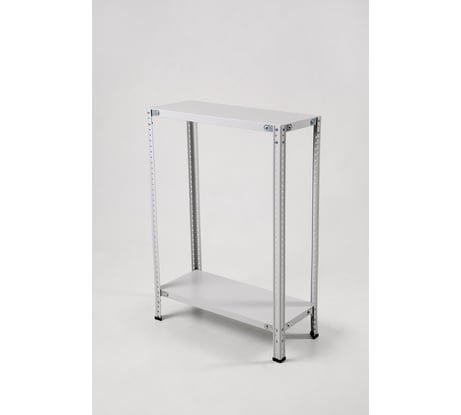 Стеллаж ООО ФУРАМА СТФЛ 1000х1000х600 мм, 2 полки, серый СТФЛ101060-2