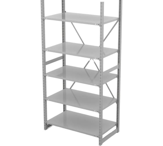 Стеллаж металлический ГТС ТСУ Универсал, 2200x1200x600 мм, полки, металл 5 шт, 300кг 99-2212605У 1