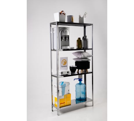 Стеллаж ООО ФУРАМА СН 1800x1000x500 мм, 4 полки, нерж. СН181050-4