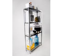 Стеллаж ООО ФУРАМА СН 1800x1000x400 мм, 4 полки, нержавеющая сталь СН181040-4