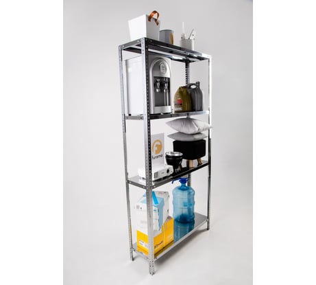 Стеллаж ООО ФУРАМА СН 1800x1000x400 мм, 4 полки, нержавеющая сталь СН181040-4