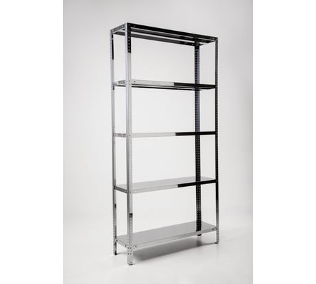 Стеллаж ООО ФУРАМА СН 1800x1000x500 мм, 5 полки, нерж. СН181050-5