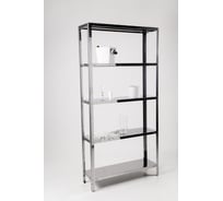 Стеллаж ООО ФУРАМА СН 2000x1000x400 мм, 5 полки, нержавеющая сталь СН201040-5