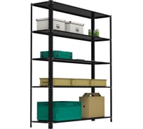 Стеллаж ООО Металекс AIR 1800х1600х500 (5 полок) чёрный / 109395