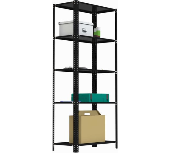 Стеллаж ООО Металекс Metalex AIR 1800х1000х600 (5 полок) чёрный / 109397 1