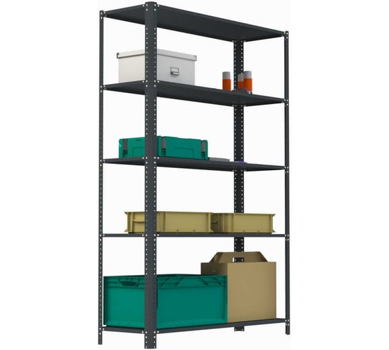 Стеллаж ООО Металекс AIR 2200х1400х500 (5 полок) серый / 109254 1