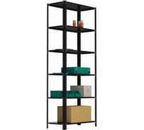 Стеллаж ООО Металекс AIR 2000х1000х600 (6 полок) чёрный / 109457