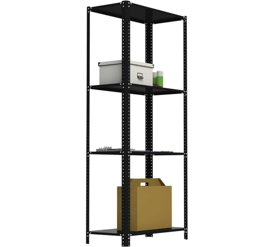 Стеллаж ООО Металекс AIR 2200х1000х400 (4 полки ) чёрный / 109467 1