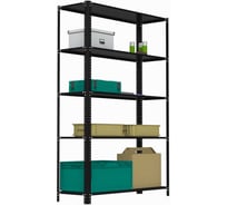 Стеллаж ООО Металекс AIR 2200х1200х300 (5 полок) чёрный / 109483