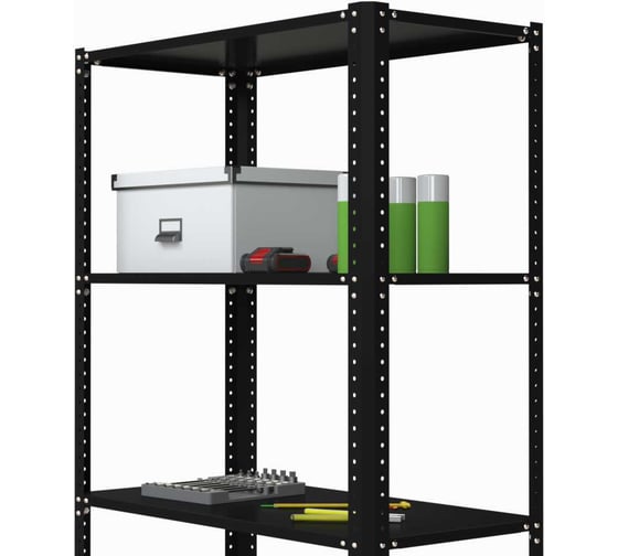 Стеллаж Metalex AIR 2200х800х600 (5 полок) чёрный / ООО Металекс 109496 1