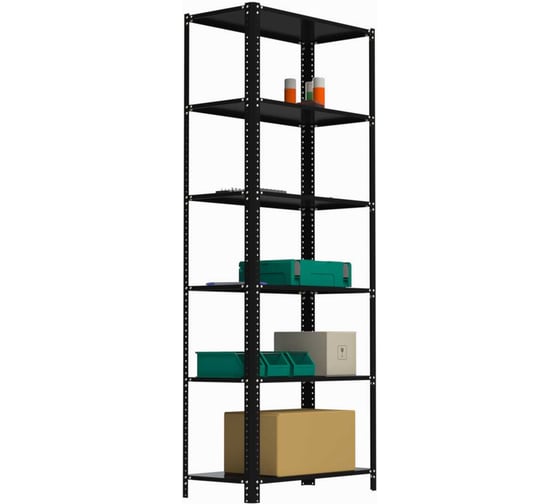 Стеллаж Metalex AIR 2200х800х400 (6 полок) чёрный / ООО Металекс 109506 1