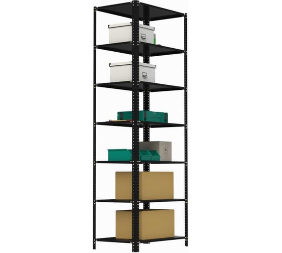 Стеллаж Metalex AIR 2200х1000х600 (7 полок) чёрный / ООО Металекс 109537 1