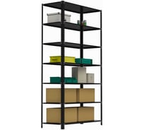 Стеллаж ООО Металекс AIR 2200х1200х400 (7 полок) чёрный / 109528