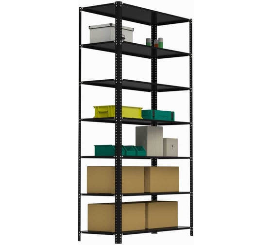 Стеллаж Metalex AIR 2200х1200х500 (7 полок) чёрный / ООО Металекс 109533 1